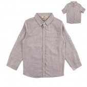 Детска риза в сиво за момчета 3