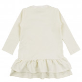 Коледна ватирана рокля "Christmas magic" в екрю 3