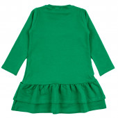 Коледна ватирана рокля "Christmas magic" в зелено 3