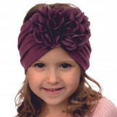 Детска лента за глава в опушено розово 2