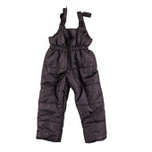 Детско зимно яке и гащеризон в опушено розово и графит 3