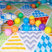 Постелка за гимнастика тип палатка "Точици" 5