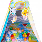 Постелка за гимнастика тип палатка "Точици" 4