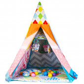 Постелка за гимнастика тип палатка "Точици" 3