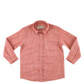 Детска риза в цвят керемида за момчета 2