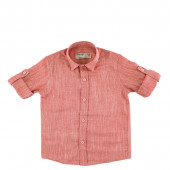 Детска риза в цвят керемида за момчета 3