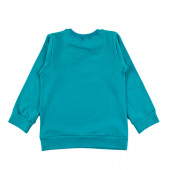 Ватирана блуза "Halloween" в синьо 2