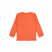 Детска памучна пижама в цвят сьомга 3