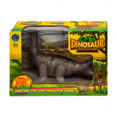 Динозавър със движение, звук и светлина в сиво  26 х 17 см. 2