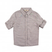 Детска риза в сиво за момчета 2