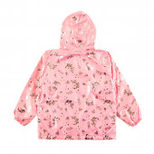 Тънко шушляково яке "Love" в розово 2