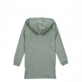 Къса ватирана рокля в зелено 2