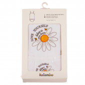 Комплект бельо за момичета"Love yourself" в бяло 2