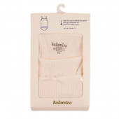 Комплект бельо с едър рипс  в екрю 2