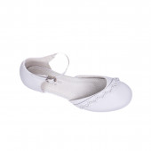 Анатомични официални обувки с токчета и блестящи камъчета 2