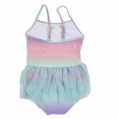 Детски цял бански с тюл за момичета 2