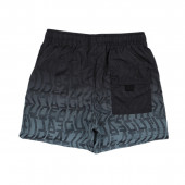 Детски бански за момчета в преличащо черно в зелено 2