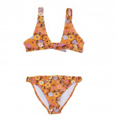 Детски бански от 3 части за момичета "Flower" в оранжево 2