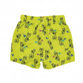 Детски бански за момчета в цвят лайм 2