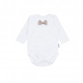 Бебешки кариран комплект в бежово 2