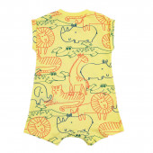 Бебешки летен гащеризон в жълто 2