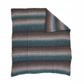 Бебешко одеало от плетиво в зелено и кафяво 90/70 см. 2