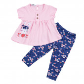 Детски летен комплект с апликация 2