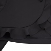 Детско болеро с къдрички в черно 3