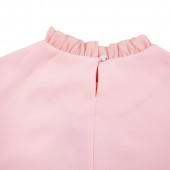 Ефирна блуза "Art face" в цвят пудра 3