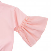 Ефирна блуза "Art face" в цвят пудра 4