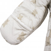 Ескимос с топъл полар за момчета в бежово меланж 5