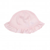 Летен гащеризон със шапка в цвят пудра  3