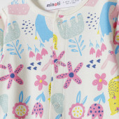 Бебешки памучен гащеризон в екрю 3