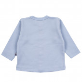 Бебешка памучна жилетка "Sweet bear" в синьо 2