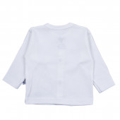 Бебешка памучна жилетка "Sweet bear" в екрю 2