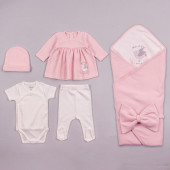 Комплект за изписване "Ангелска прегръдка" в бледорозово 2