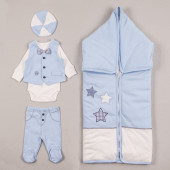 Комплект за изписване "Малкият джентълмен" в синьо 2