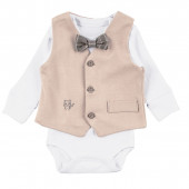 Комплект за изписване "Малкият джентълмен" в бежово 2