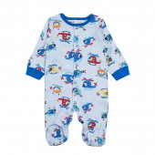 Комплект от 2 бр. гащеризони за момчета в синьо 4