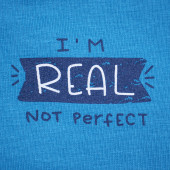 Детски суичер "Real" в светлосиньо 3