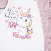 Комплект за изписване "Be Happy" в розово 4