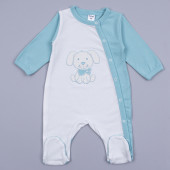 Летен комплект за изписване от органичен памук "Сладко кученце" 2