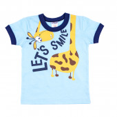 Летен комплект  "Let's smile" в синьо 2