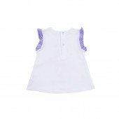 Летен комплект "Cheep up" в бяло и лилаво 3