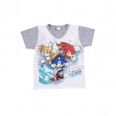 Детска пижама с анимационни герой в сив меланж 2