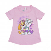 Детска лятна пижама с кученца в розово 2