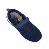 Детски дишащи олекотени маратонки за момчета в тъмносиньо и бяло 2