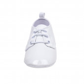 Бебешки лачени пантофки в  изчистено бяло 2