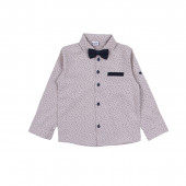 Официален комплект с папийонка в бежово и синьо 2