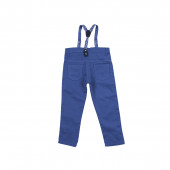 Официален комплект с папийонка в бяло и синьо 4